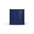 Kontener morski ISO - 20 ft ISO Container Blue.png