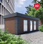 Wizualizacja obiektu z płyt warstwowych | Wariant 2