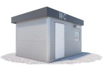 Pawilon sanitarny (kontener WC) 3 x 4 m | Wariant WC 1