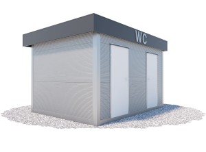 Pawilon sanitarny (kontener WC) 3 x 4 m | Wariant WC 2