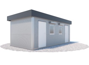 Pawilon sanitarny (kontener WC) 3 x 6 m | Wariant WC 4