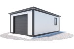Garaż z płyt warstwowych 4 x 6 m | Wariant GR 2